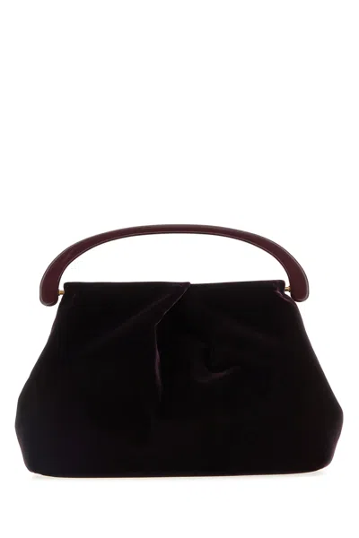 Dries Van Noten Purple Velvet Handbag