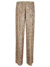 Dries Van Noten Puvis Bis L Emb 1482 W.w.pants In Beige