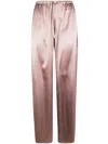 Dries Van Noten Elastic Waist Casual Pants In Brown