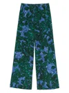 Dries Van Noten Multicolor Printed Pants In Green