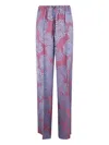 Dries Van Noten Puvis Long 2140 Double Die Jacquard Trouser In Pink