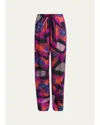 Dries Van Noten Puvis Long Drawstring Pants In Multi