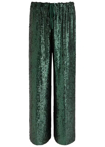 DRIES VAN NOTEN DRIES VAN NOTEN PUVIS SEQUIN TROUSERS