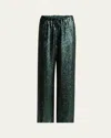 Dries Van Noten Puvis Sequined Wide-leg Drawstring Pants