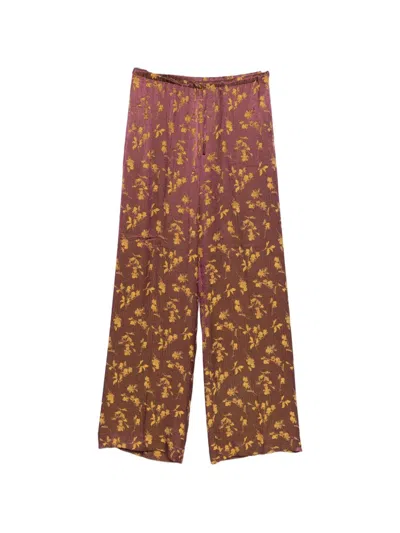 Dries Van Noten Puvis Straight Trousers In Purple