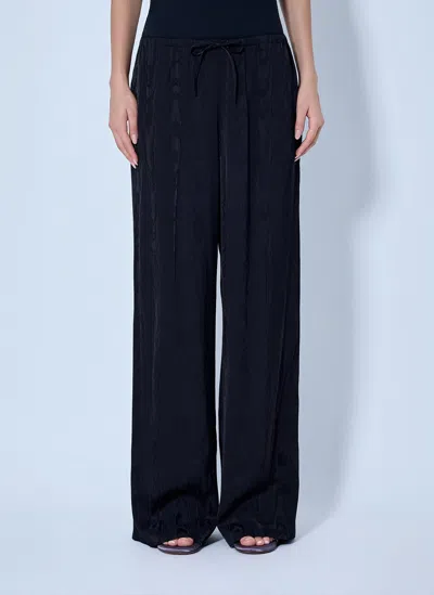 Dries Van Noten Puvis Wide-leg Satin Pants In Blue