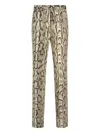 Dries Van Noten Straight Trousers With Belt Loops And Pockets In Neutral