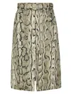 Dries Van Noten Skirt With Animal Pattern In Neutral