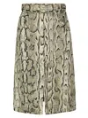 Dries Van Noten Python Skirt In Multi