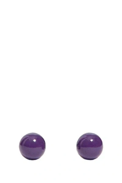 Dries Van Noten Q.091 Earrings In Purple