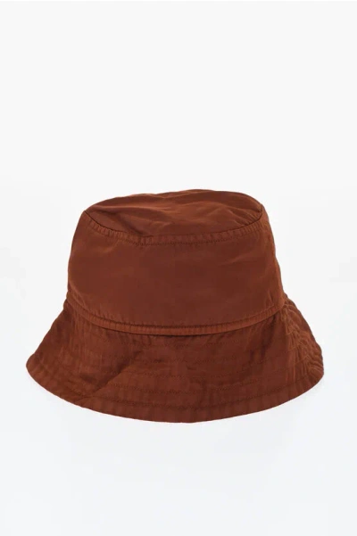 Dries Van Noten Quilted Nylon Bucket Hat In Brown
