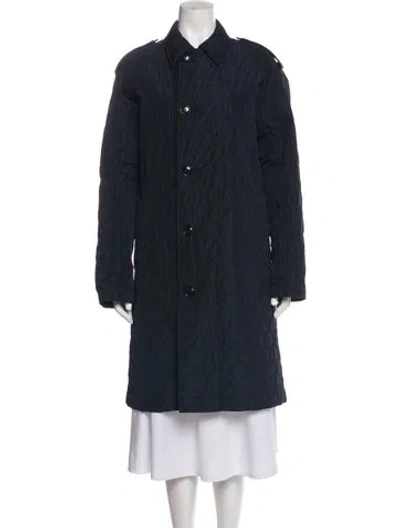 Pre-owned Dries Van Noten Quilted Patterned Jacket In Blue