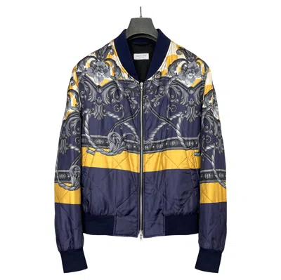 Pre-owned Dries Van Noten Quilted Silk Bomber In Black