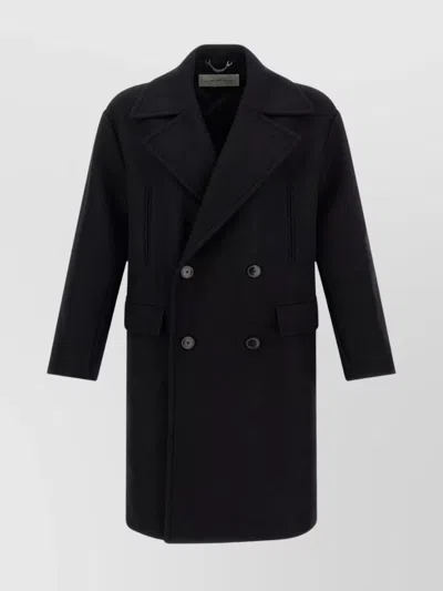 DRIES VAN NOTEN RACOS 2216 M.W. WOOL DOUBLE BREASTED COAT