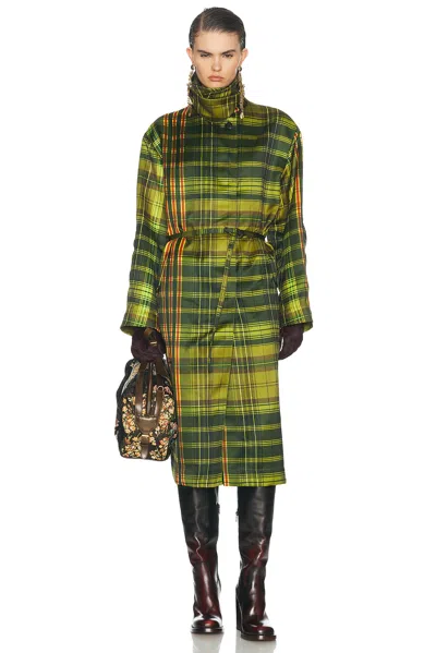 Dries Van Noten Rain Coat In Green