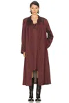 Dries Van Noten Raltonas Coat In Burgundy