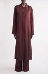Dries Van Noten Raltonas Oversize Coat In Pink