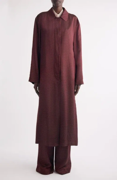 Dries Van Noten Raltonas Oversize Coat In Pink
