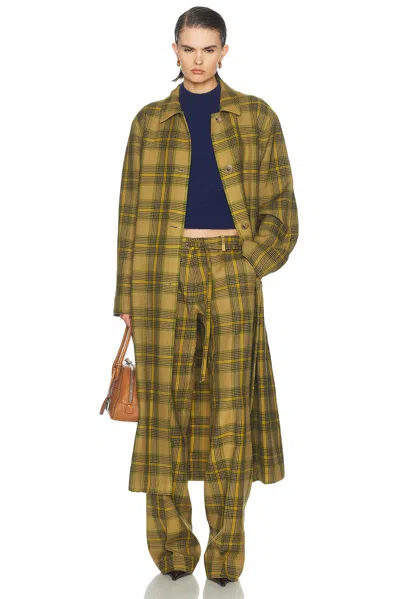 Dries Van Noten Raltonel Coat In Yellow