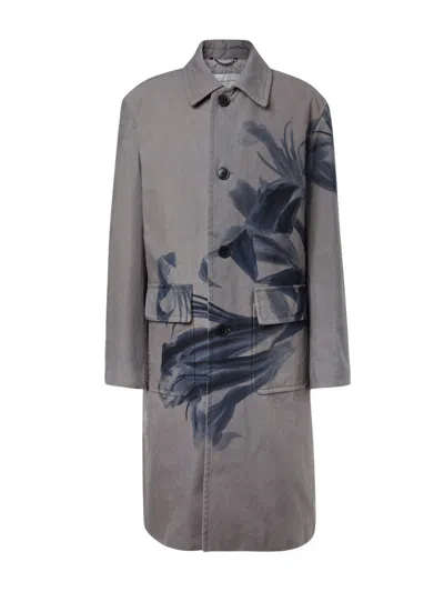 Dries Van Noten Randale Floral Cotton Trench Coat