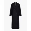 Dries Van Noten Randia Double-breasted Wool-blend Coat In Black