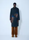 Dries Van Noten Rankle Printed Tailored Coat In Black