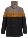 Dries Van Noten Multicolor Stand Collar Coat In Multicolor