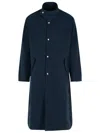 Dries Van Noten Rannon' Navy Polyester Coat