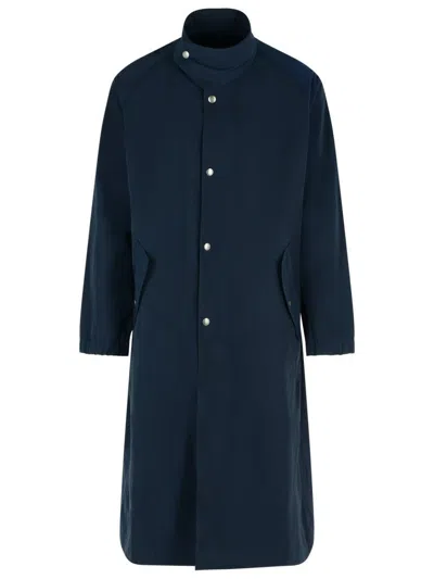 Dries Van Noten Rannon' Navy Polyester Coat