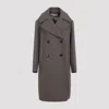 Dries Van Noten Raquel Double-breasted Peacoat Jacket For Women In Brown