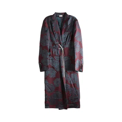 Pre-owned Dries Van Noten Rastino Coat 'burgundy' | Red | Women's Size 36