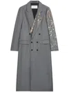 Dries Van Noten Razon Bis Emb 1307 M.w.coat Raf In Grey