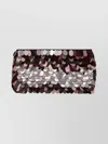 Dries Van Noten Rectangular Sequin Embellished Evening Clutch In Red