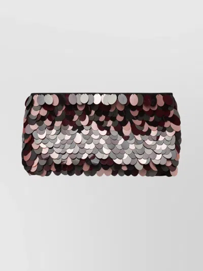 DRIES VAN NOTEN RECTANGULAR SEQUIN EMBELLISHED EVENING CLUTCH