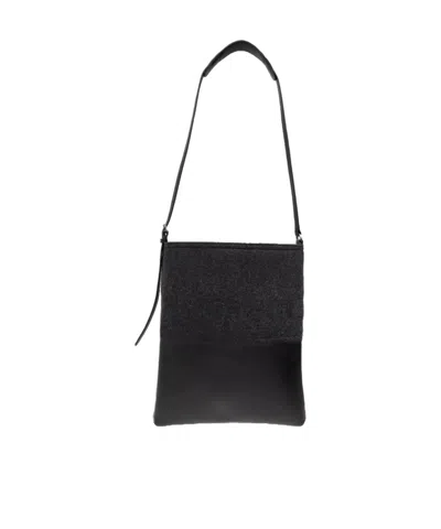 Dries Van Noten Rectangular Shoulder Bag In Black