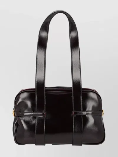 DRIES VAN NOTEN LEATHER SHOULDER BAG