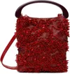 Dries Van Noten Red Micro Leather Bag In 352 Red