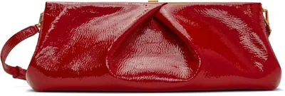 Dries Van Noten Red Patent Leather Clutch In 351 Vermillion