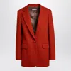Dries Van Noten Red Single-breasted Jacket In Wool Women