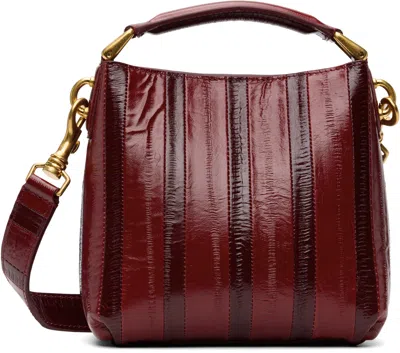 Dries Van Noten Red Small Leather Crossbody Bag