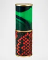 Dries Van Noten Refillable Lipstick Case In Malachite Snake