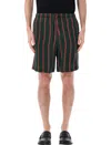 Dries Van Noten Piperi Bermuda Stripe In Multi