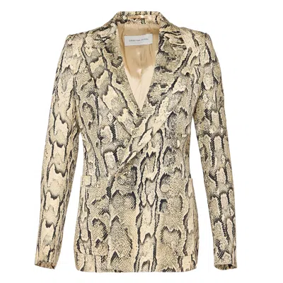 Dries Van Noten Regular Fit Double Breasted Blazer In Multi