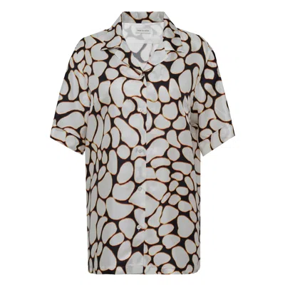 Dries Van Noten Regular Fit Short Sleeve Camp Top In Multi