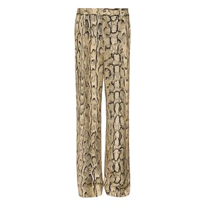 Dries Van Noten Regular Fit Tailored Trousers In Animal Print