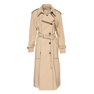 Dries Van Noten Regular Fit Trench Coat In Neutral