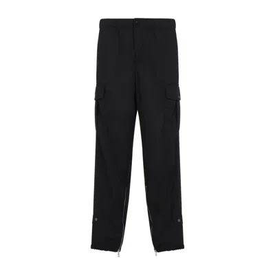Dries Van Noten Relaxed Fit Black Cargo Trousers
