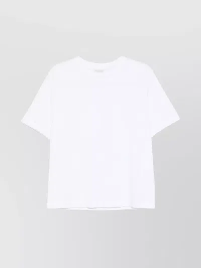 Dries Van Noten Relaxed Fit Short Sleeves Top In White