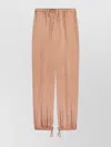 Dries Van Noten Relaxed Fit Trousers Ankle Ties In Pink
