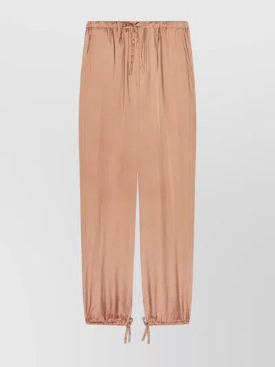 DRIES VAN NOTEN RELAXED FIT TROUSERS ANKLE TIES